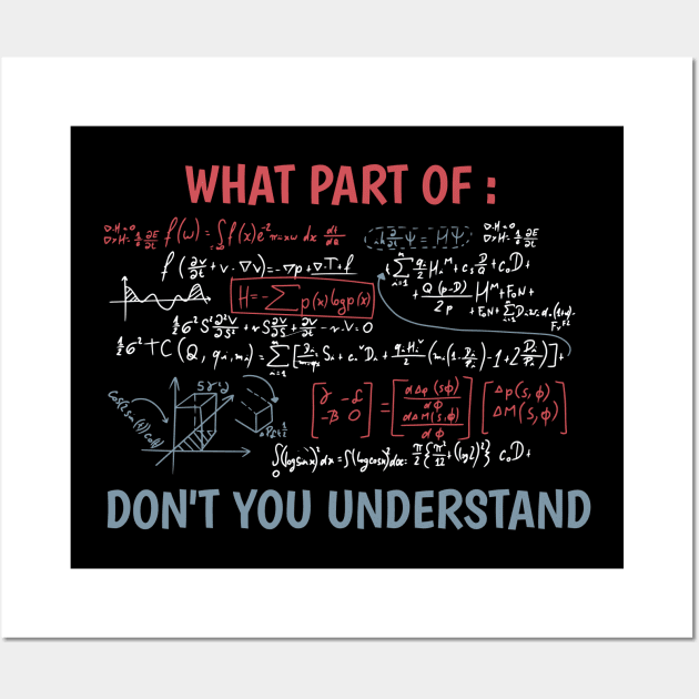 Funny maths quote Wall Art by LR_Collections